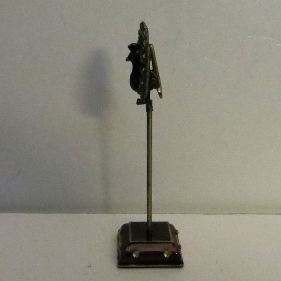 2 New Boxes Set Of 8 Table Place Card Holders Turkey Top Design Metal - Picture 3 of 6